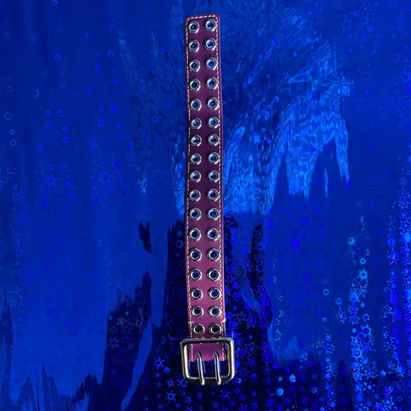 Coach Purple Grommet Leather Bracelet - Picture 9 of 10